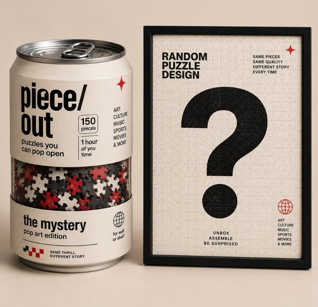 Mystery Puzzle puzzle can and framed art